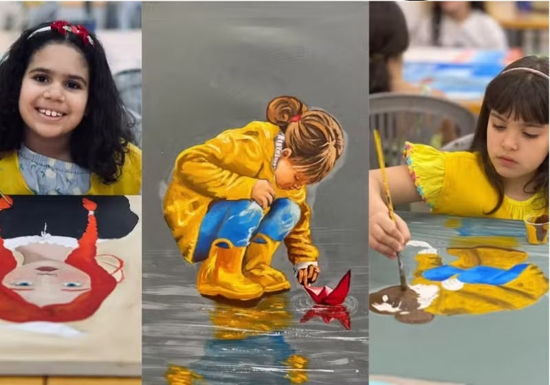 Crianças e adolescentes de 5 a 17 anos do Piauí terão pinturas expostas no Carrousel du Louvre, em Paris. - Foto: Reprodução/ Atelier Luciana Severo