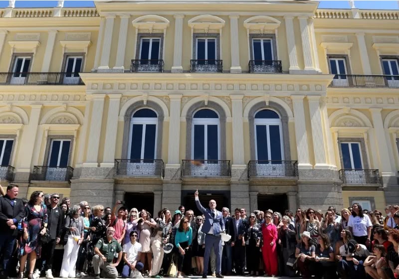 Museu Nacional, no Rio de Janeiro, receberá mais R$ 10 milhões para dar continuidade às obras de reconstrução. Foto: Reprodução/ Agência Brasil/ Tânia Rego