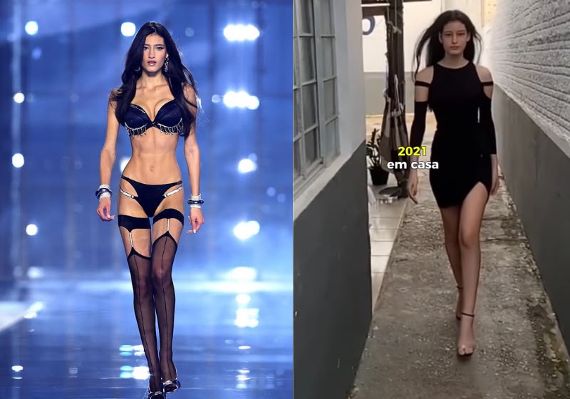 Luiza Perote, de 21 anos, tornou-se a primeira amazonense a desfilar no Victoria's Secret Fashion Show, em Los Angeles. Foto: reprodução/Instagram / @luizaperotee
