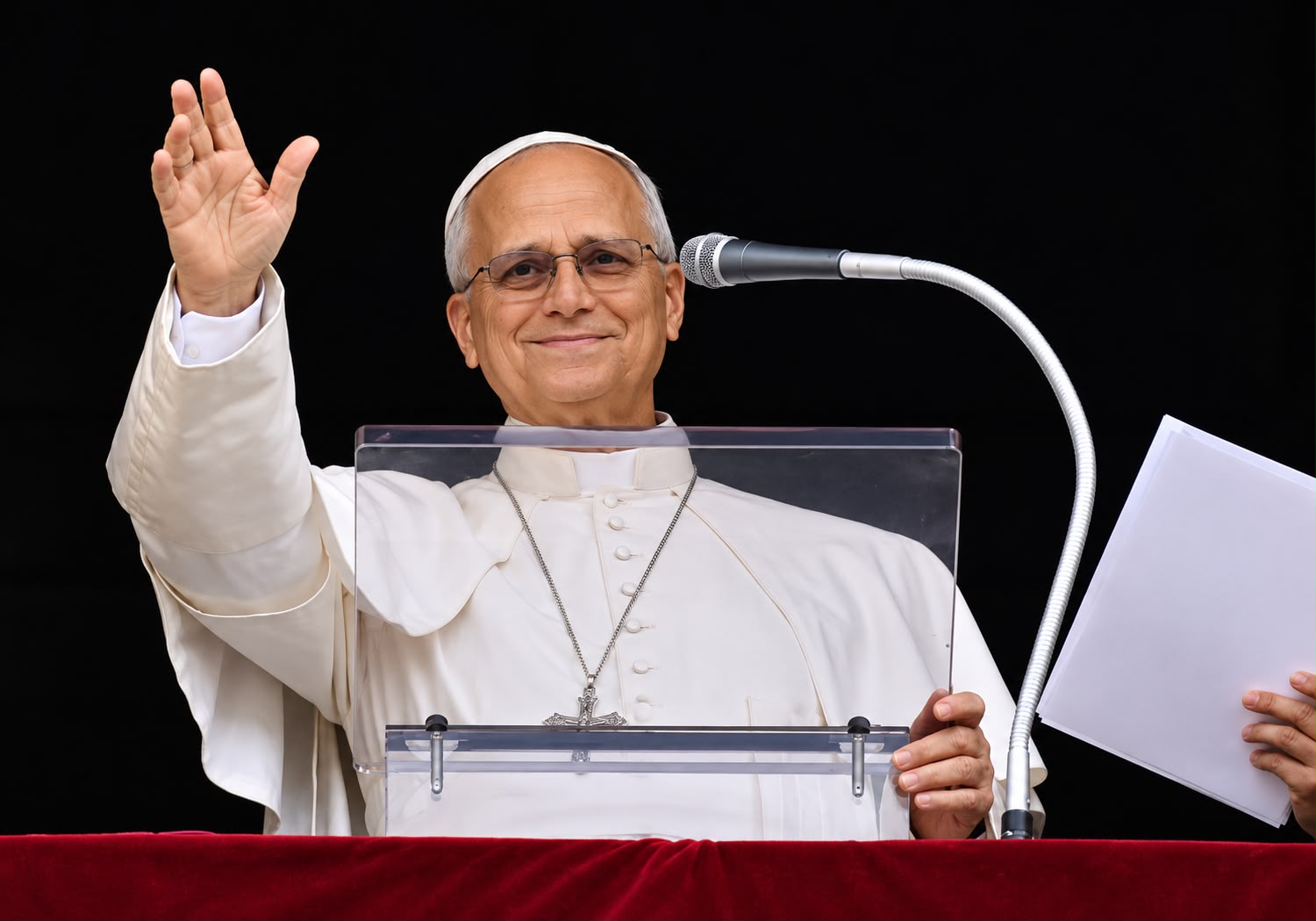 Papa Leão XIV voltou a encontrar os fiéis na Praça de São Pedro após receber alta hospitalar e saber que não precisará de tratamento adicional contra o câncer. Foto: Vatican Media