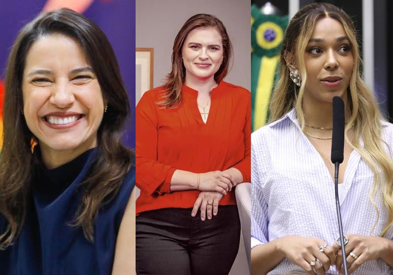 Raquel Lyra (PSD-PE) Marília Arraes (PDT-PE) e Erika Hilton (PSOL-SP) . representam o recorde de mulheres eleitas nas Eleições 2026 do Brasil. Fotos: reprodução/ Facebook/ Instagram