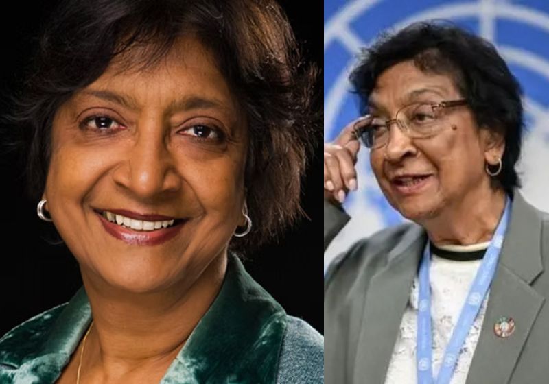 Aos 85 anos, a sul-africana Navi Pillay ganha o Prêmio Nobel da Paz 2026 pela defesa das vítimas de conflitos, pelo combate aos crimes de guerra e pela luta por justiça internacional. - Fotos: reprodução/ AfricanWill/ Getty Images