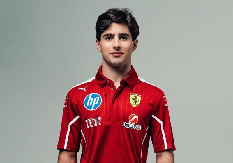 Rafael Câmara, pernambucano de 21 anos, será o primeiro piloto do Nordeste titular na Fórmula 1. Contratado pela Haas para 2027, ele começou no kart aos seis anos.- Foto: reprodução/ it.motorsport