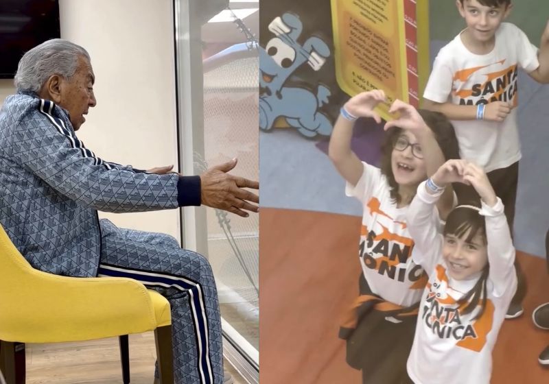 Maurício de Sousa, criador da Turma da Mônica, faz 91 anos, recebe carinho das crianças, e ganha homenagem do filho. - Fotos: reprodução / Instagram/. @marcelodesous4